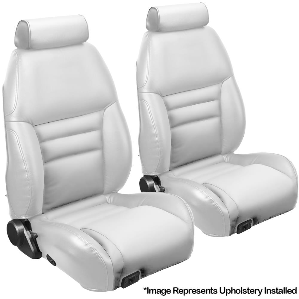 1994-96 Mustang TMI Sport Seat Vinyl Upholstery Kit  - Oxford White Convertible