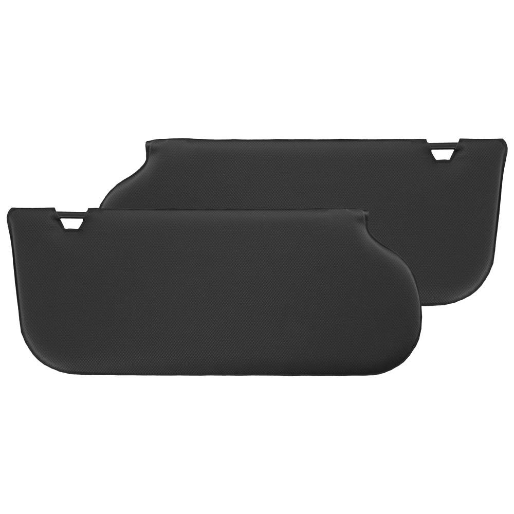 TMI Mustang Sun Visors for Sunroof - Black Vinyl (85-93)