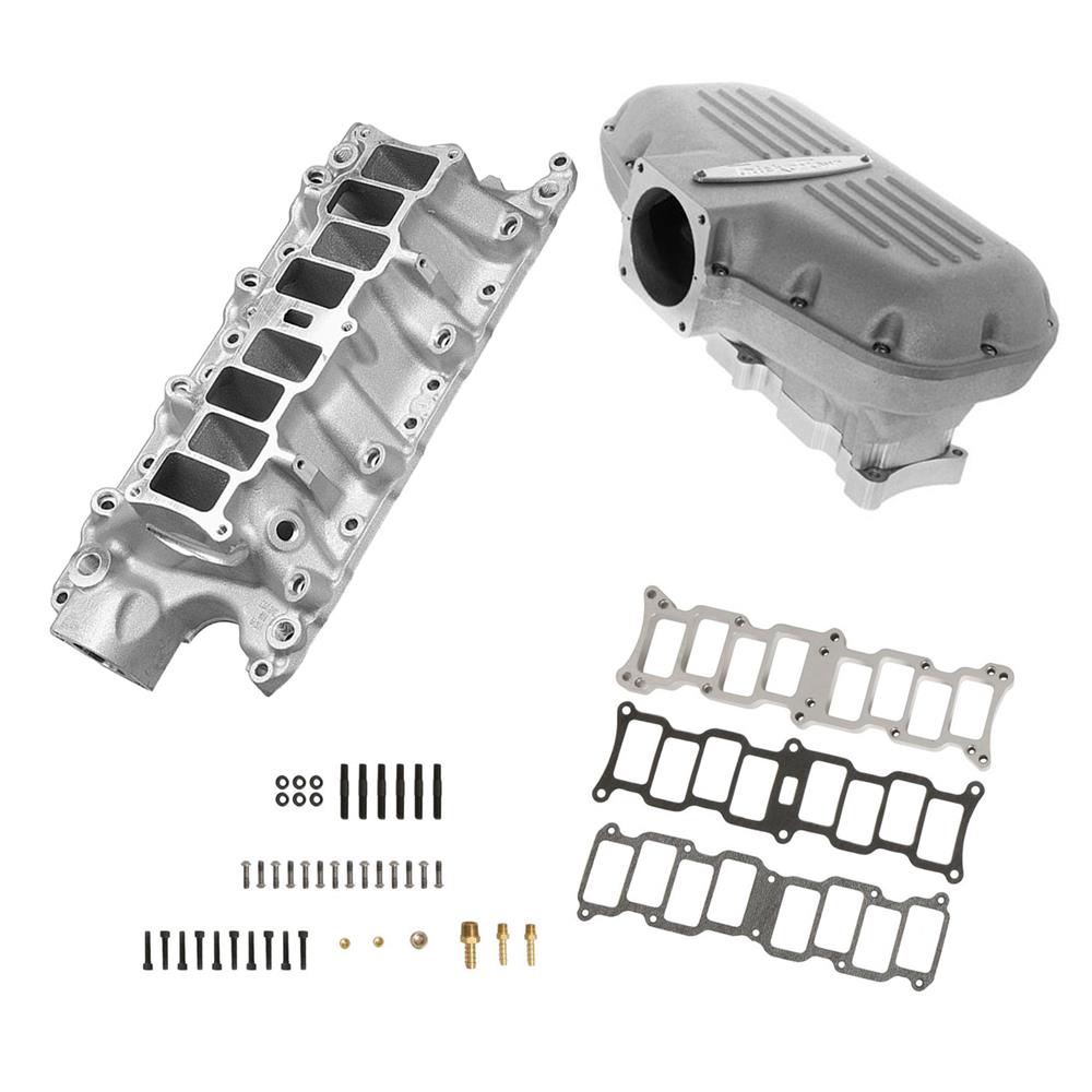 1986-95 Mustang Trick Flow Box-R-Series Intake Manifold  - Silver 5.0