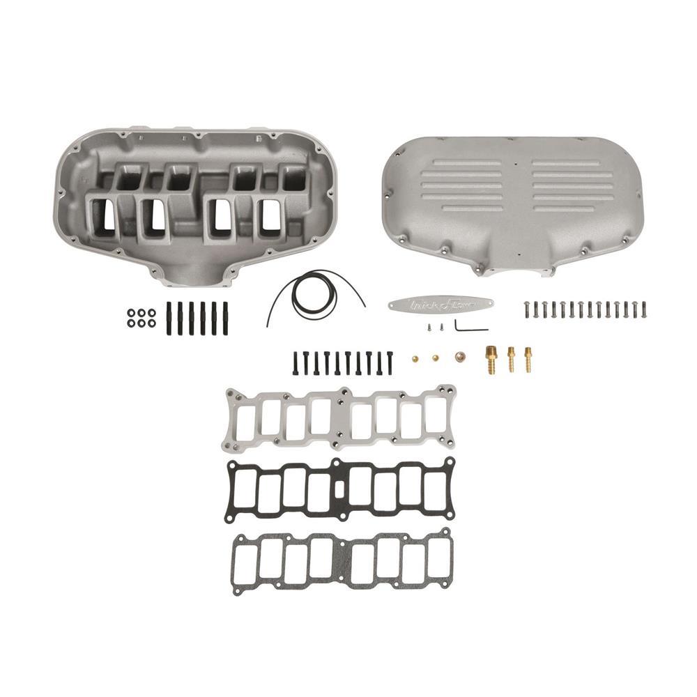 1986-95 Mustang Trick Flow Box-R-Series Intake Manifold  - Silver 5.0