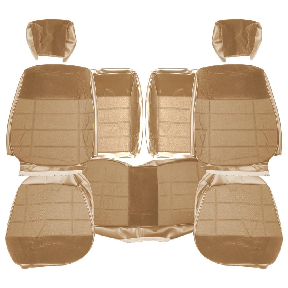 1987-89 Mustang Acme Standard Seat Cloth Upholstery Kit  - Sand Beige Hatchback