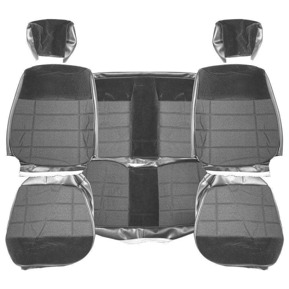 1987-89 Mustang Acme Standard Seat Cloth Upholstery Kit  - Smoke Gray Coupe