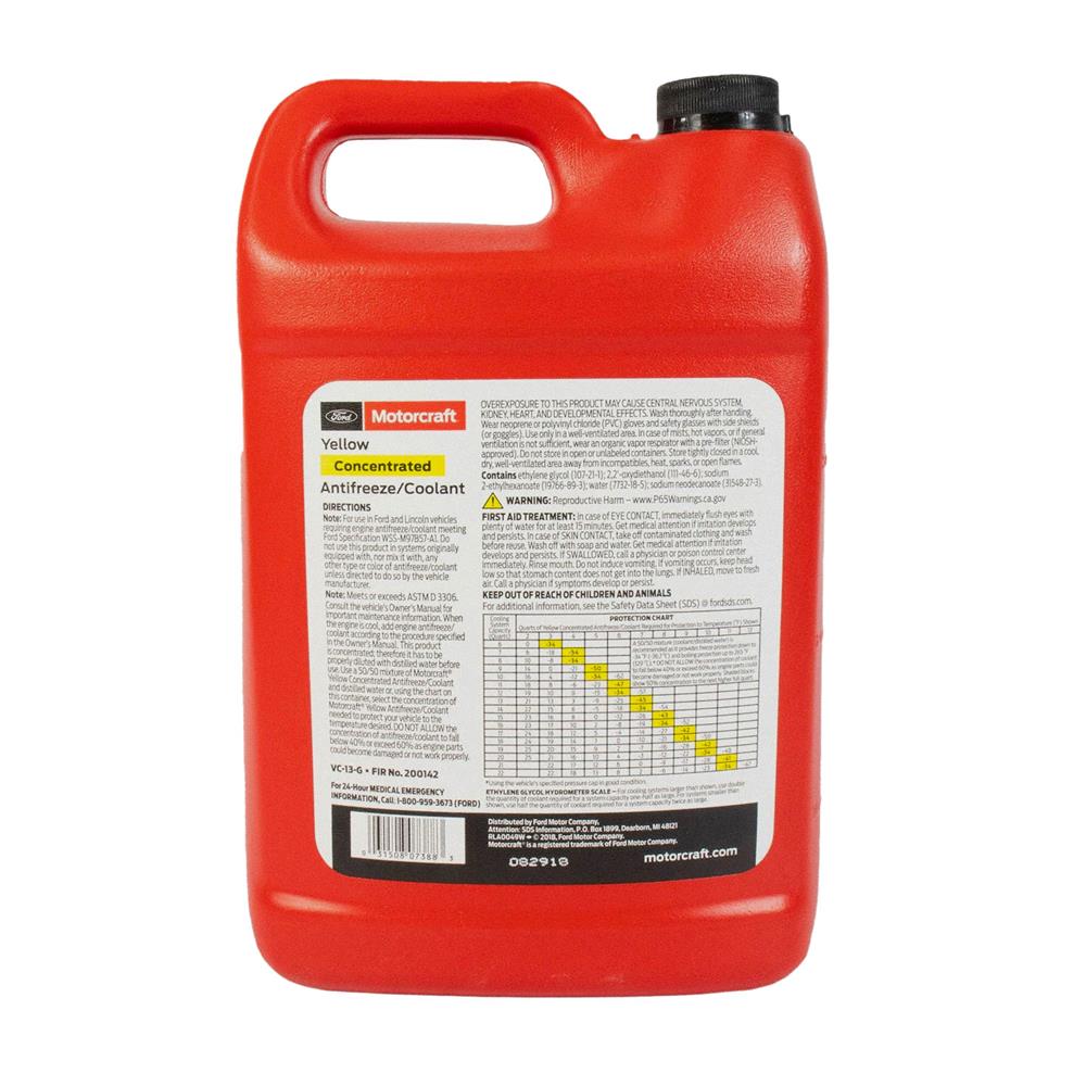 2011-26 F-150 Raptor Motorcraft VC-13-G Concentrated Coolant  - Yellow