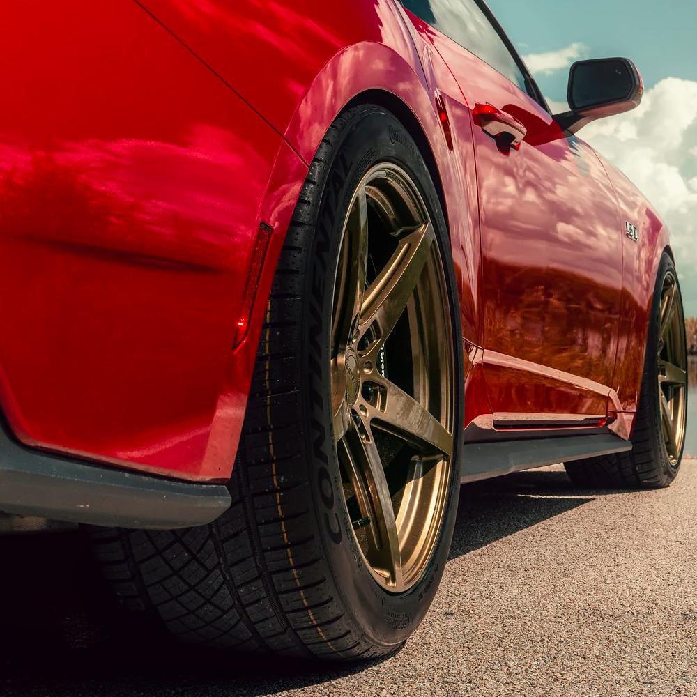 2024-25 Mustang Velgen Classic5 V2 Wheel & Nitto Tire Kit - 20x10/11  - Gloss Bronze